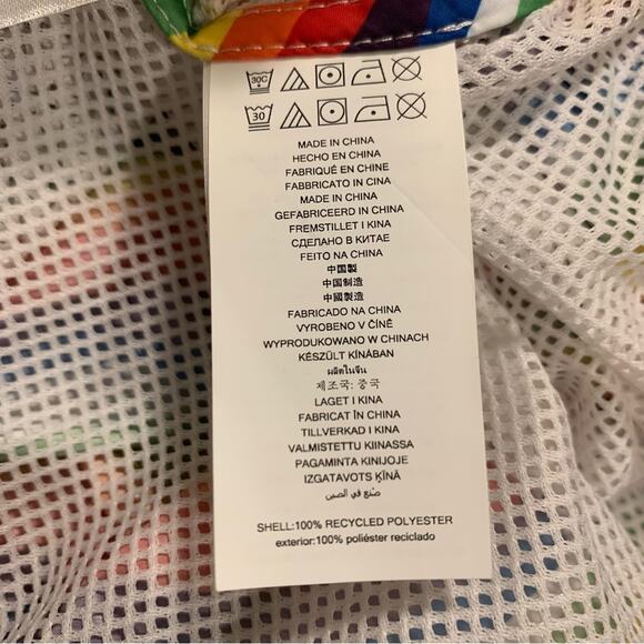 Michael Kors Rainbow Neon windbreaker Jacket Size XS and SMALL - Picture 11 of 16